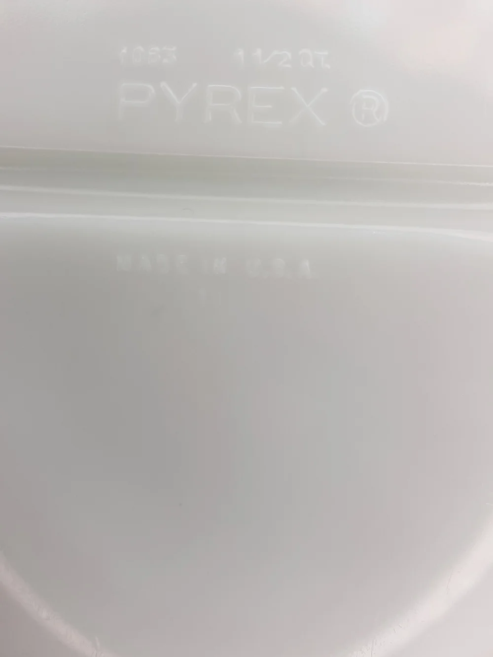 Pyrex White Opal Divided Casserole Dish